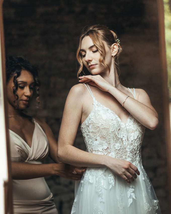 Préparatifs de la mariée